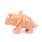 6.5" Natural Rouge Jade Dinosaur Triceratops Sculpture Crystal Healing Quartz Decor