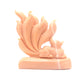 6.3" Natural Rouge Jade Nine Tail Fox Figurine Crystal Fox Healing Quartz