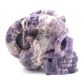 4.4lb Dream Amethyst Crystal Horned Skull Sculpture Quartz Healing