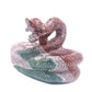 2.8lb Ocean Jasper Crystal Snake Figurine Candle Holder Sphere Holder