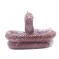2.8lb Ocean Jasper Crystal Snake Figurine Candle Holder Sphere Holder