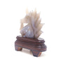 6.5" Natural Agate Druzy Hand Carved Unicorn Figurine Reiki Healing