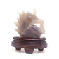 6.5" Natural Agate Druzy Hand Carved Unicorn Figurine Reiki Healing
