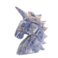 5" Natural Sodalite Hand Carved Unicorn Figurine Reiki Healing