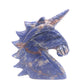 5" Natural Sodalite Hand Carved Unicorn Figurine Reiki Healing