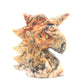 4.3" Natural Crazy Lace Agate Crystal Unicorn Figurine Reiki Healing
