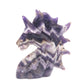 5" Natural Dream Amethyst Hand Carved Unicorn Figurine Reiki Healing