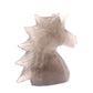 4.7" Natural Smoking Quartz Hand Carved Unicorn Statue Reiki Healing