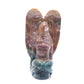 5" Natural Ocean Jasper Hand Carved Fairy Angel Figurine Reiki Healing