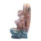 5" Natural Ocean Jasper Hand Carved Fairy Angel Figurine Reiki Healing