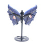 Natural Lapis Lazuli Crystal Butterfly wings Quartz Healing + stand 1pc