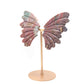 Natural Ocean Jasper Crystal Butterfly wings Quartz Healing + stand 1pc