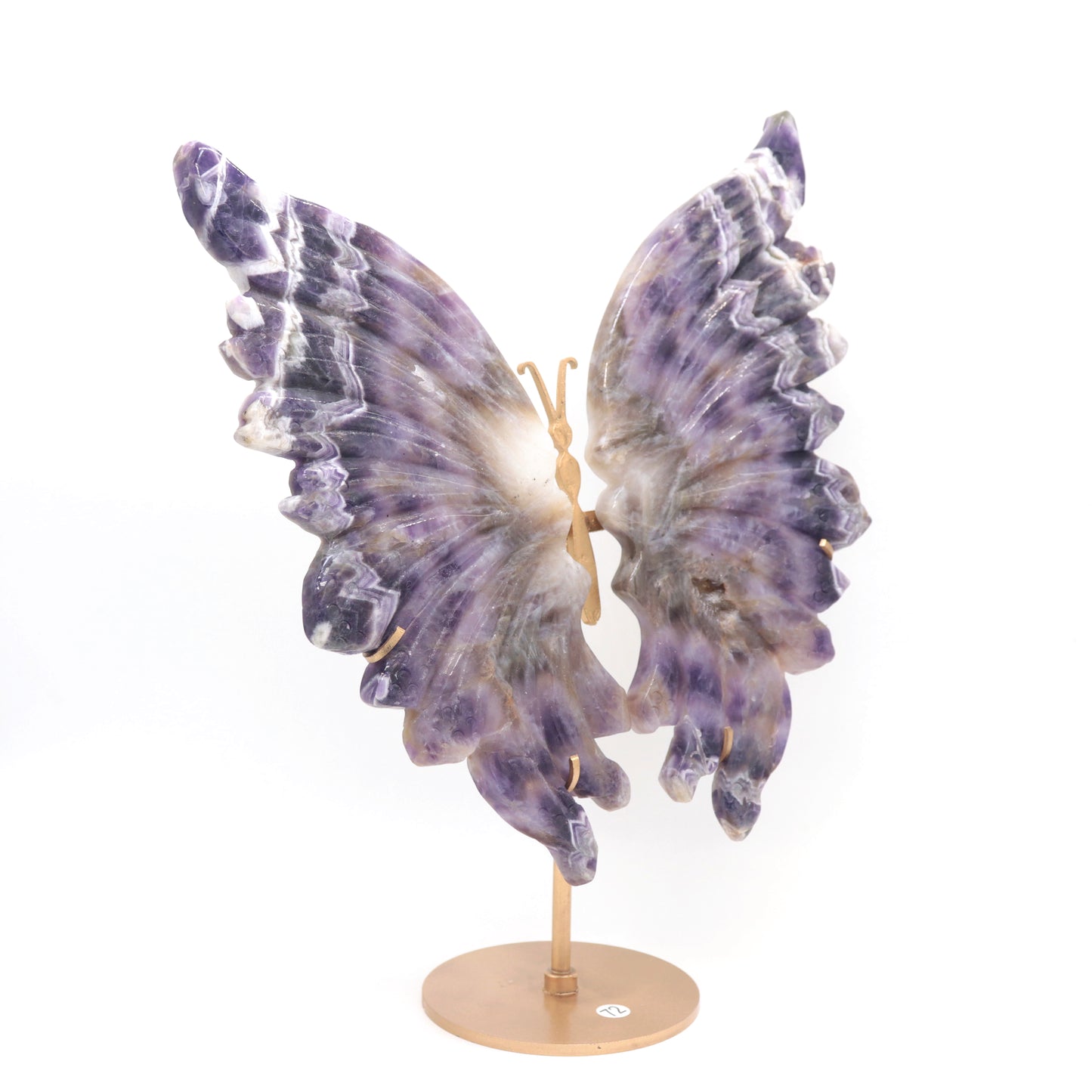 Natural Dream Amethyst Crystal Butterfly wings Quartz Healing + stand 1pc