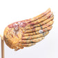 Natural Crazy Lace Agate Angel wings Quartz Healing + stand 1pc