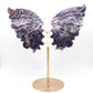 Natural Dream Amethyst Crystal Butterfly wings Quartz Healing + stand 1pc