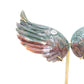 Natural Ocean Jasper Crystal Angel wings Quartz Healing + stand 1pc
