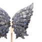 Natural Glaucophane Crystal Butterfly wings Quartz Healing + stand 1pc