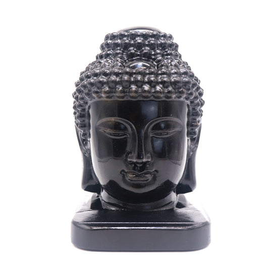 Obsidian Quartz Buddha