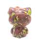 3.7lb Carved Peach Blossom Tourmaline Crystal Hello Kitty Quartz Cat Reiki Gift