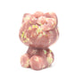 3.7lb Carved Peach Blossom Tourmaline Crystal Hello Kitty Quartz Cat Reiki Gift