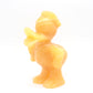 4.5" Natural Yellow calcite Donald Duck Statue Crystal Duck Carving Reiki Gift