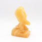 4.5" Carved Yellow Calcite Eagle Figurine Crystal Healing Decorate Gift