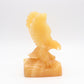 4.5" Carved Yellow Calcite Eagle Figurine Crystal Healing Decorate Gift